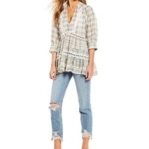 Free People Time Out Lace Tunic/Top
